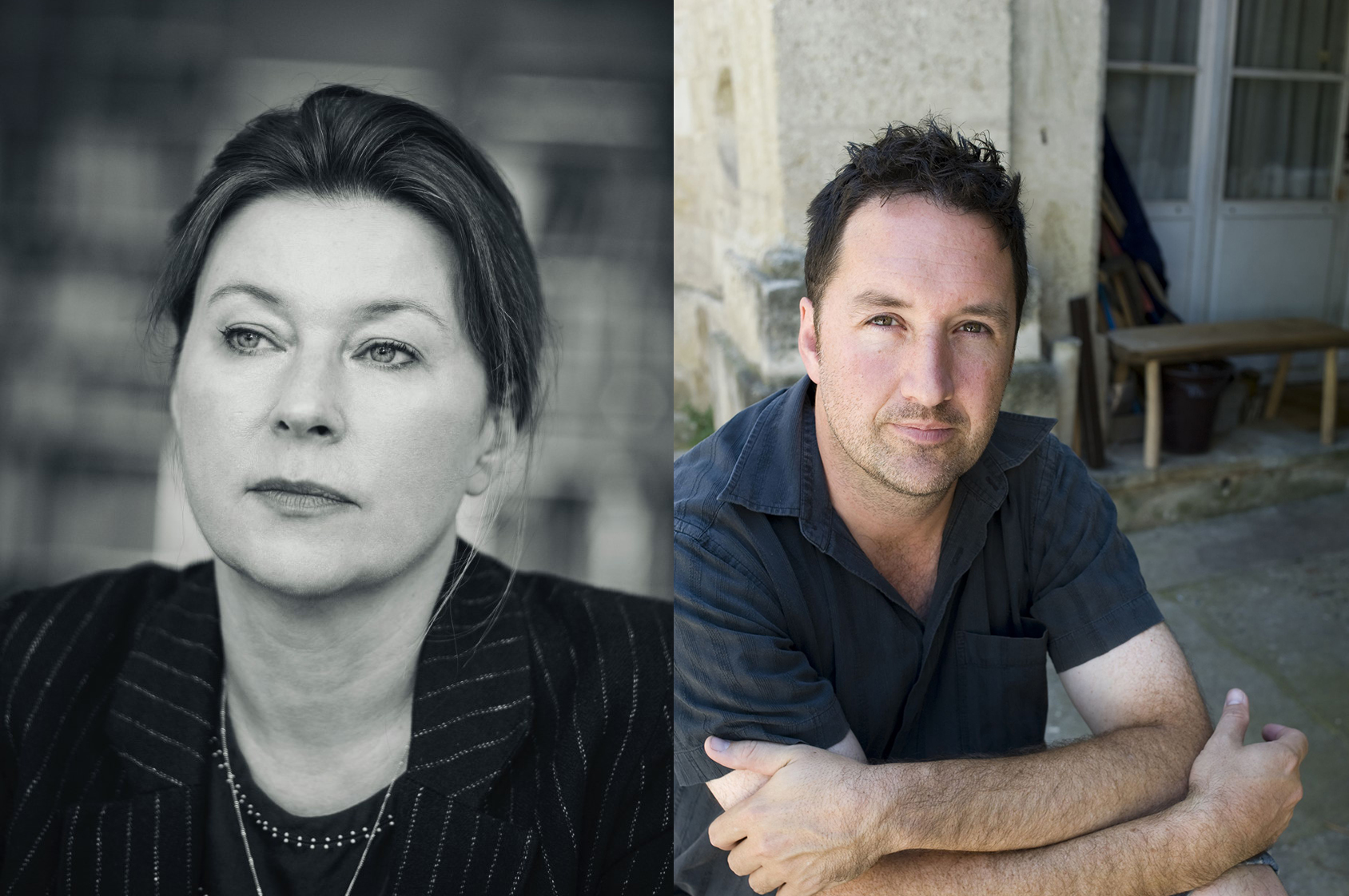 Portraits de Anne Pontégnie et Guy Delisle