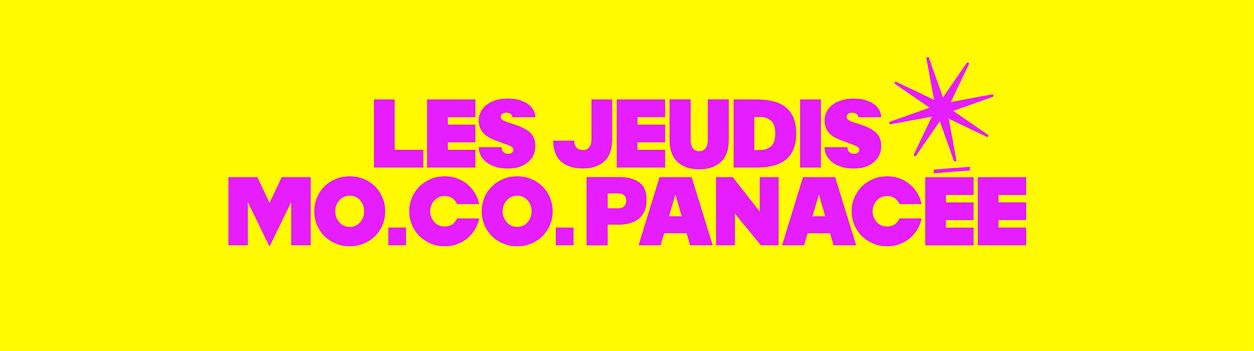 Les Jeudis MO.CO. Panacée