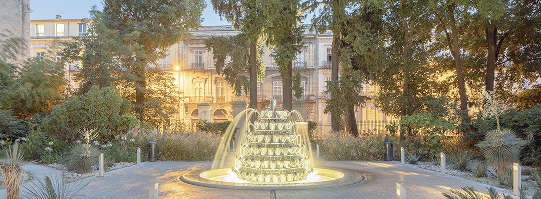 Fontaine de Bertrand Lavier, photo : Yohan Gozard