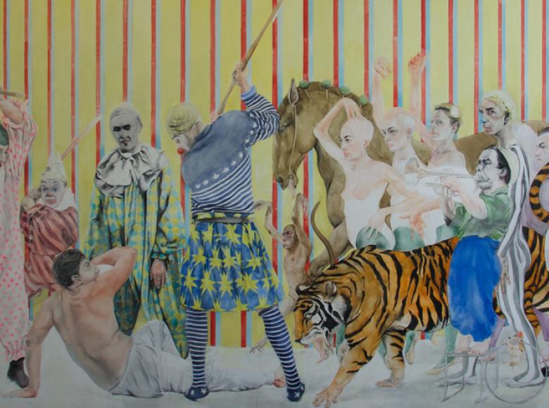 Parade, une scène française. Collection Laurent Dumas