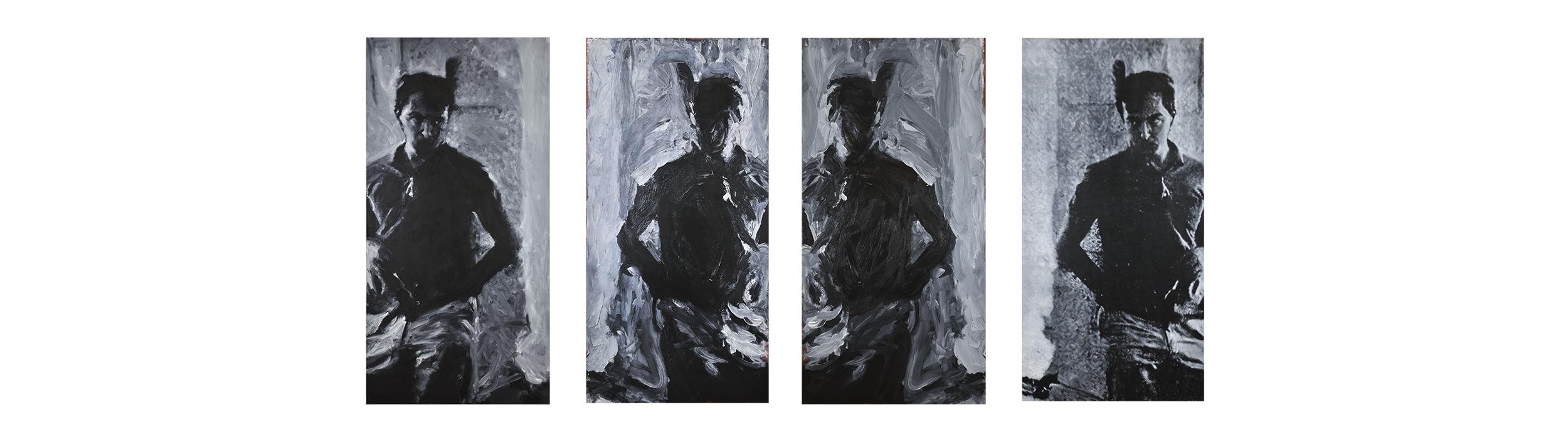 Youcef Korichi, "Jasper Johns", 2020. Collection Francès. Courtesy de l’artiste et de la Galerie Suzanne Tarasieve, Paris. Crédit photo : Rebecca Fanuele. Youcef Korichi, © Adagp, Paris, 2023