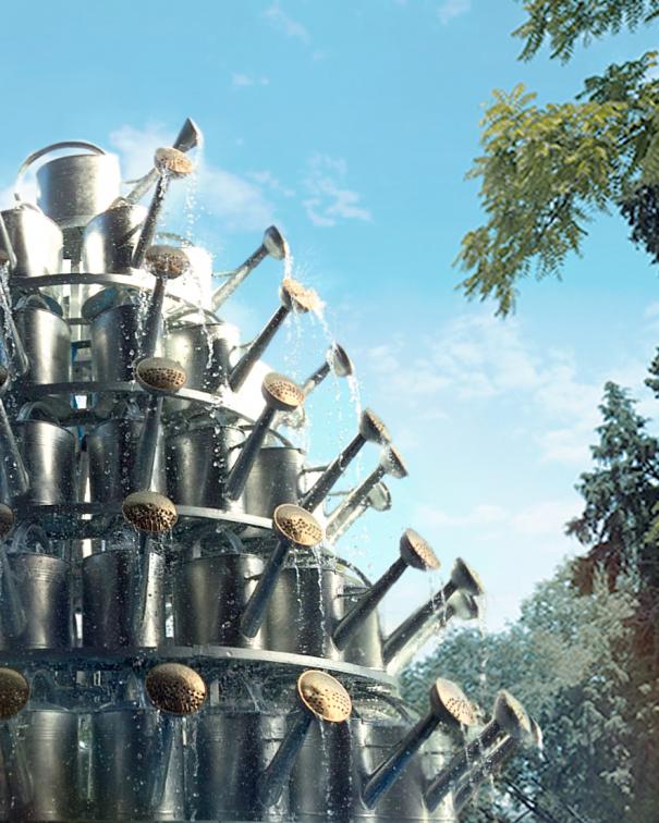La Fontaine, Bertrand Lavier