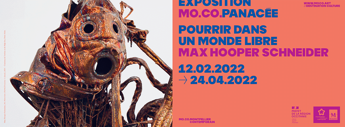 Bannière "Pourrir dans un monde libre", Max Hooper Schneider