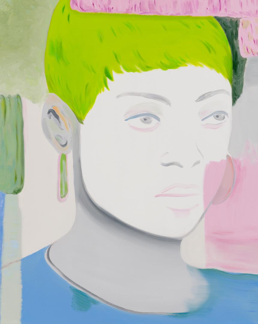 Françoise Pétrovitch, "Sans teint", 2024. Oil on canvas 39 3/8 × 31 7/8 inches. Courtesy Semiose, Paris. Photo : Aurélien Mole © Adagp, Paris, 2025