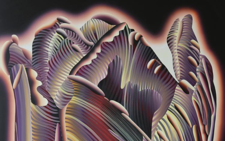 Laura Garcia-Karras, Laura (détail), 2024. Huile sur toile, 180 x 140 cm, Collection privée, Courtesy Laura Garcia-Karras / Paris-B. ADAGP, Paris 2024 